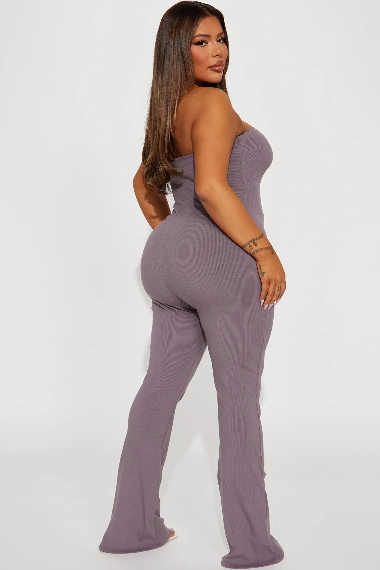 Alayna Snatched Jumpsuit - Bark Brown