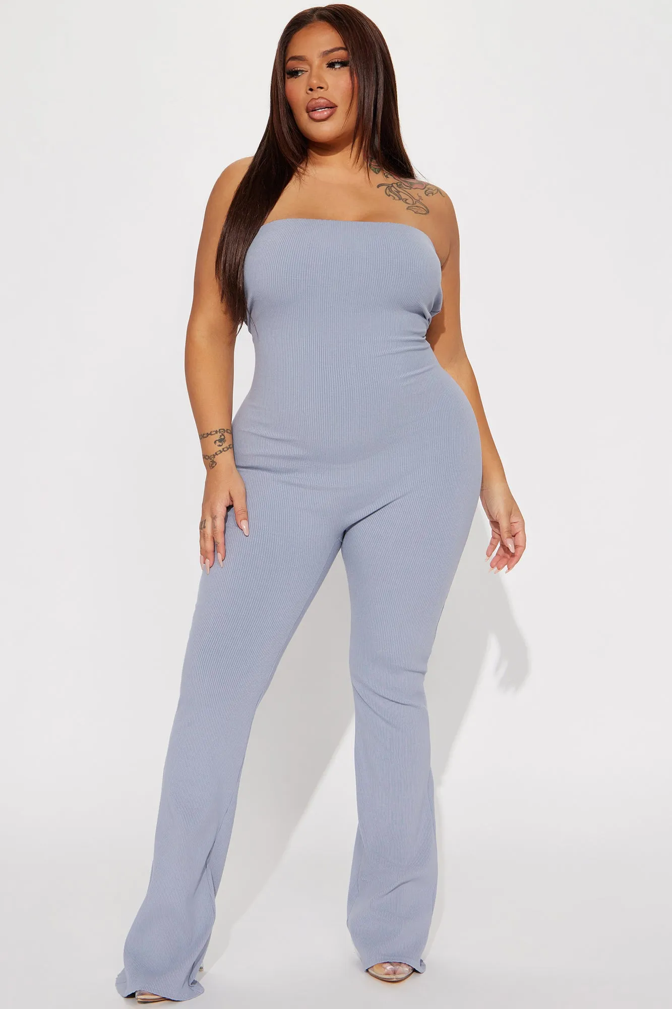 Alayna Snatched Jumpsuit - Slate Grey