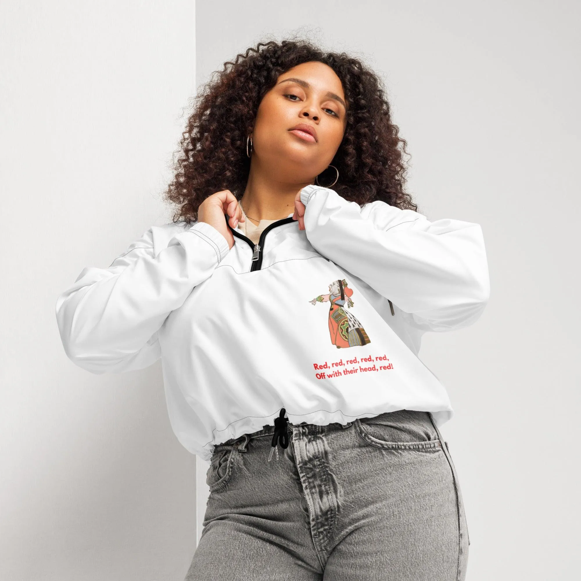 Alice in Wonderland - Off With Their Head - Cropped Windbreaker