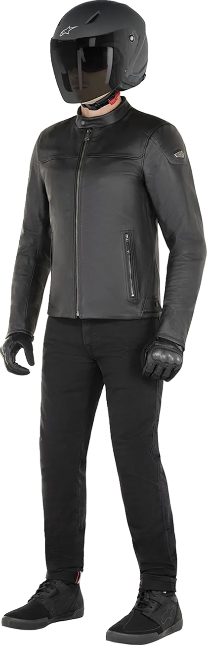 ALPINESTARS Blacktrack Leather Jacket - Black - XL 3103824-1100-XL