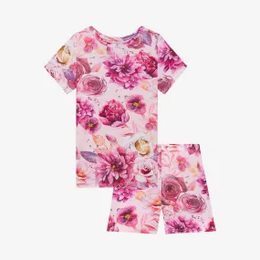 Amira Short Sleeve Short Length Pajama Set- Posh Peanut - Select Size
