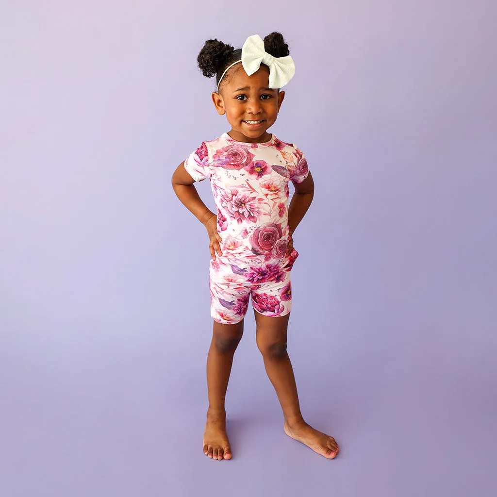 Amira Short Sleeve Short Length Pajama Set- Posh Peanut - Select Size