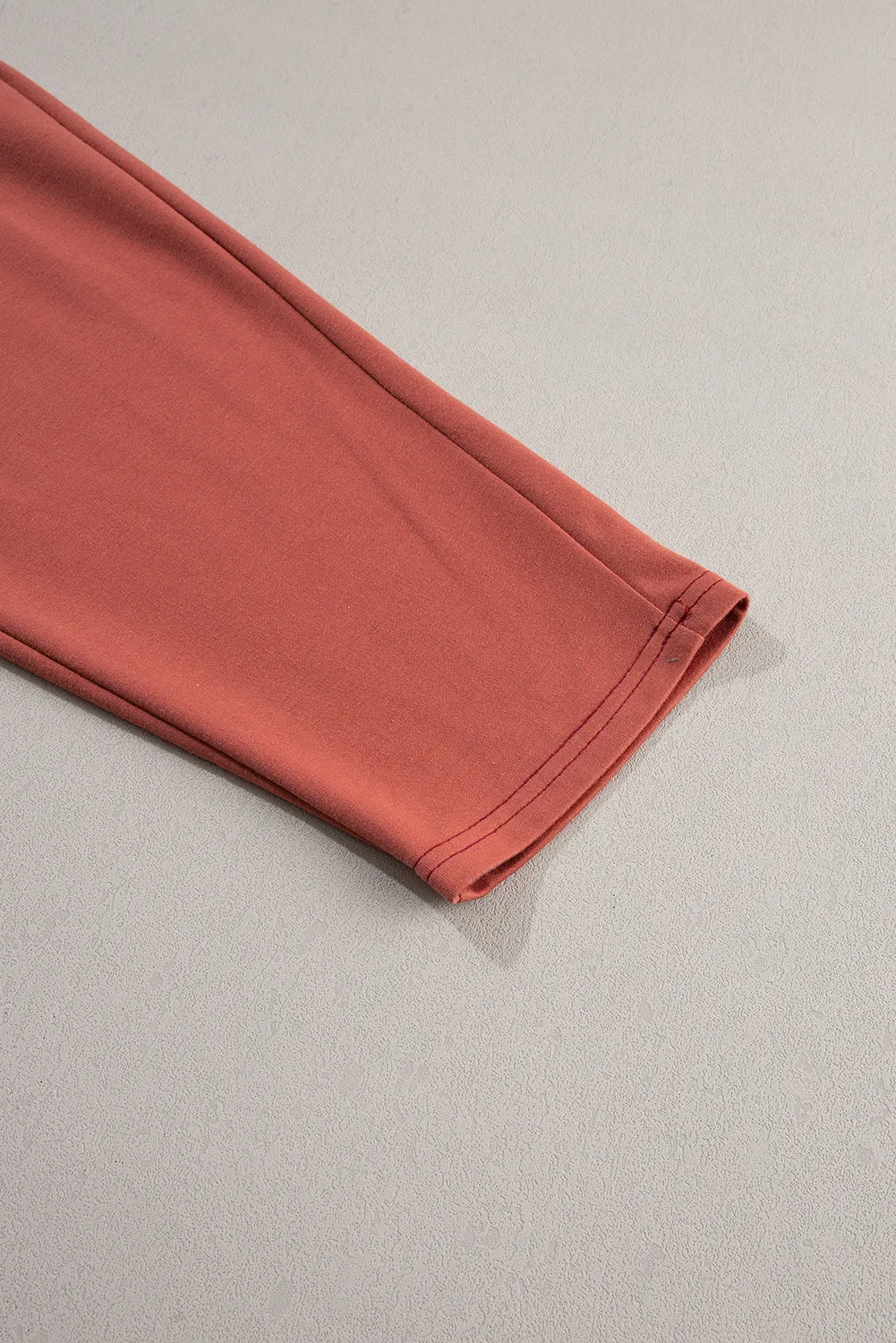 Apricot Solid Color Loose Fit Harem Jumpsuit
