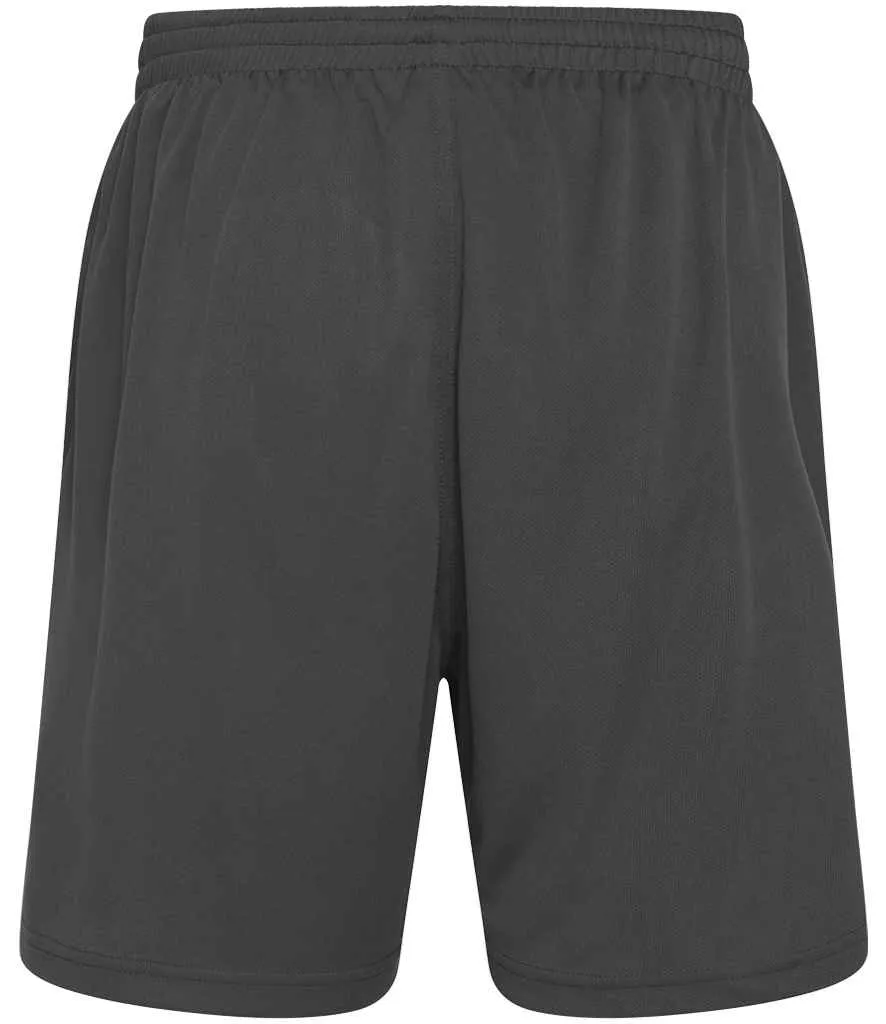 AWDis Cool Mesh Lined Shorts | Charcoal