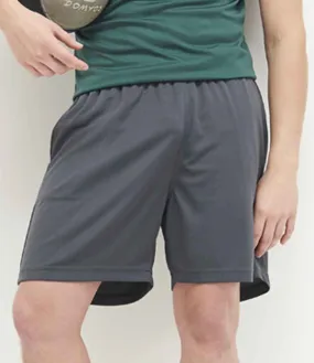AWDis Cool Mesh Lined Shorts | Charcoal