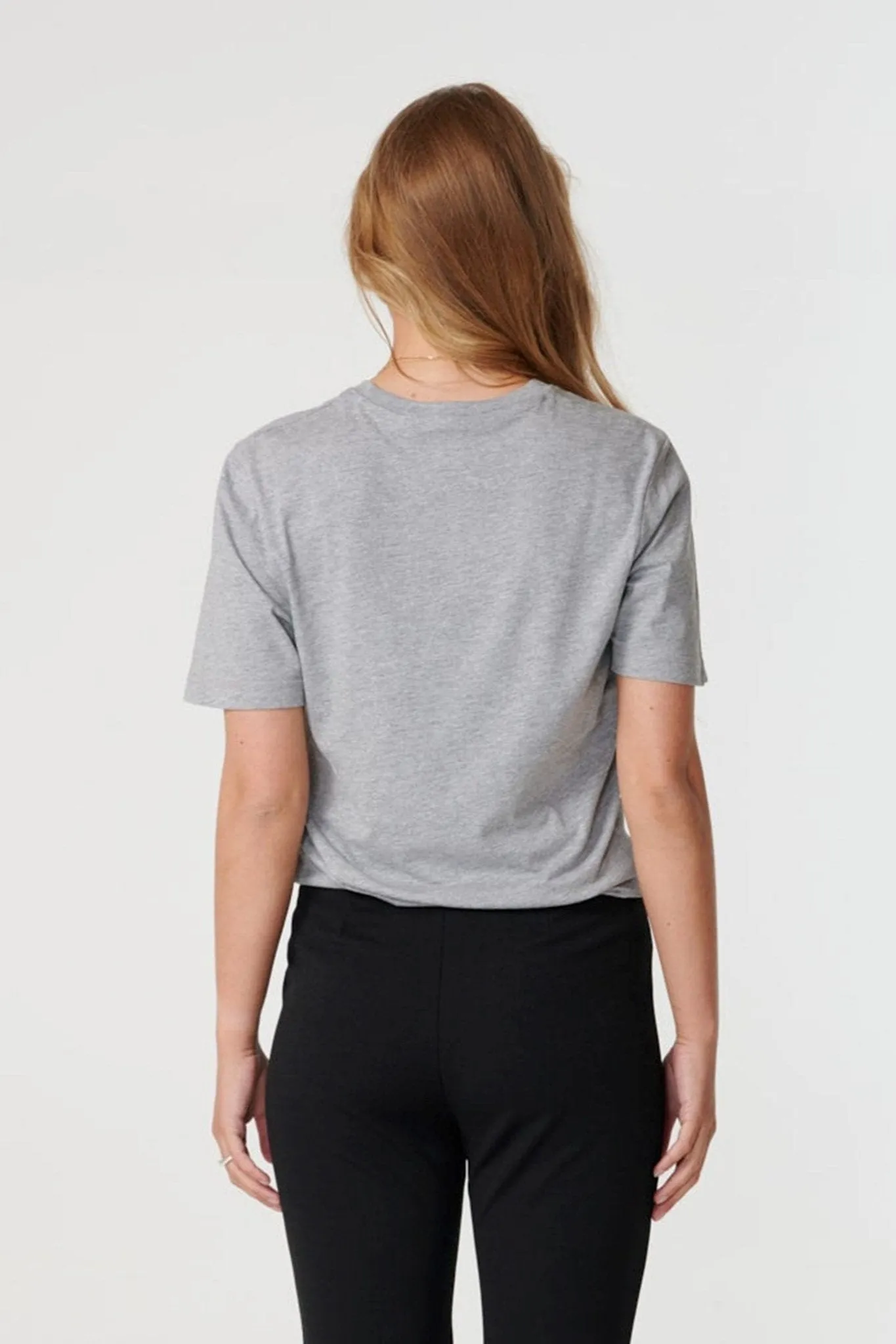 Boyfriend Tee - Grå