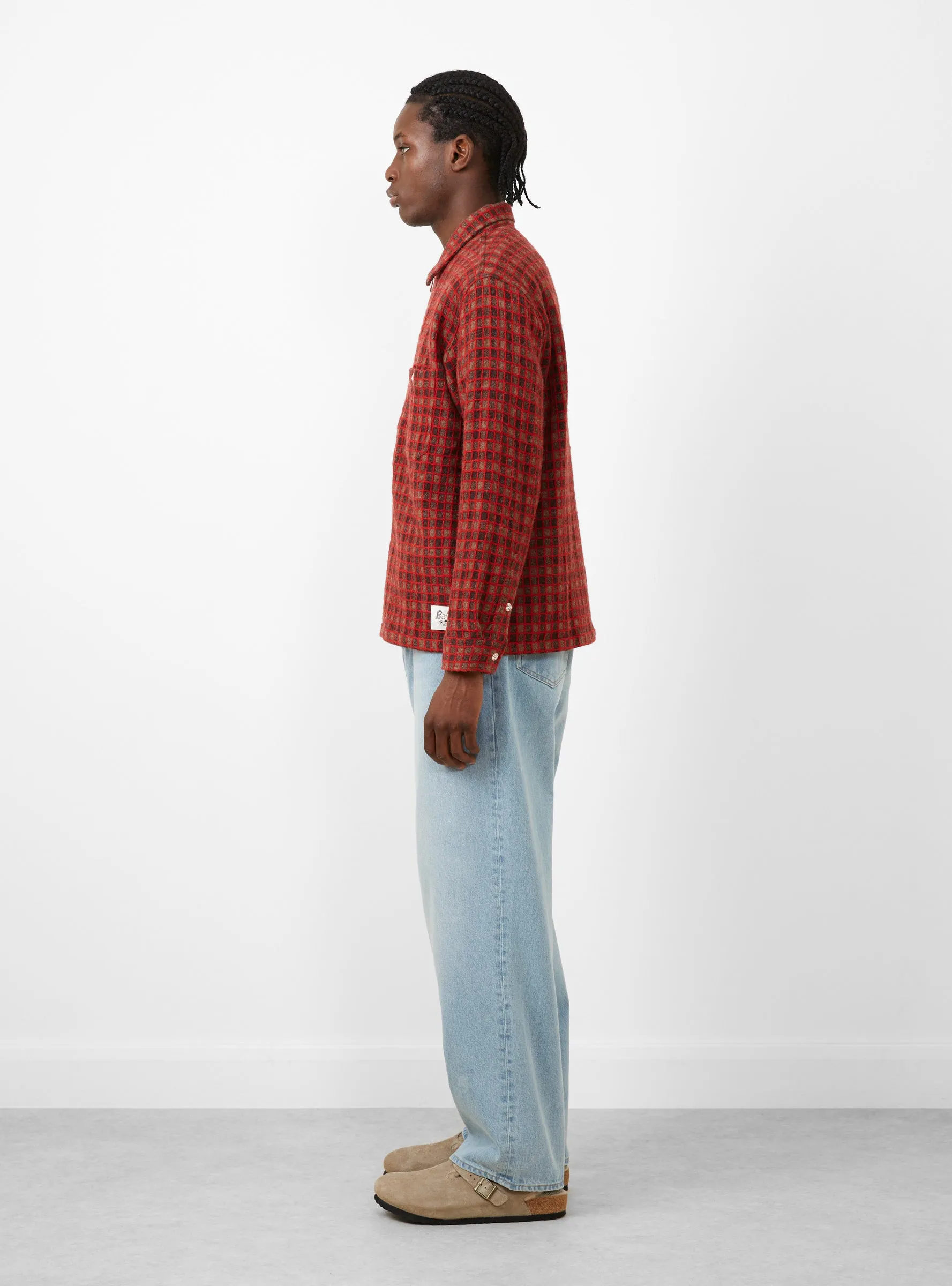 Checkmate Flannel Zip Shirt Brown