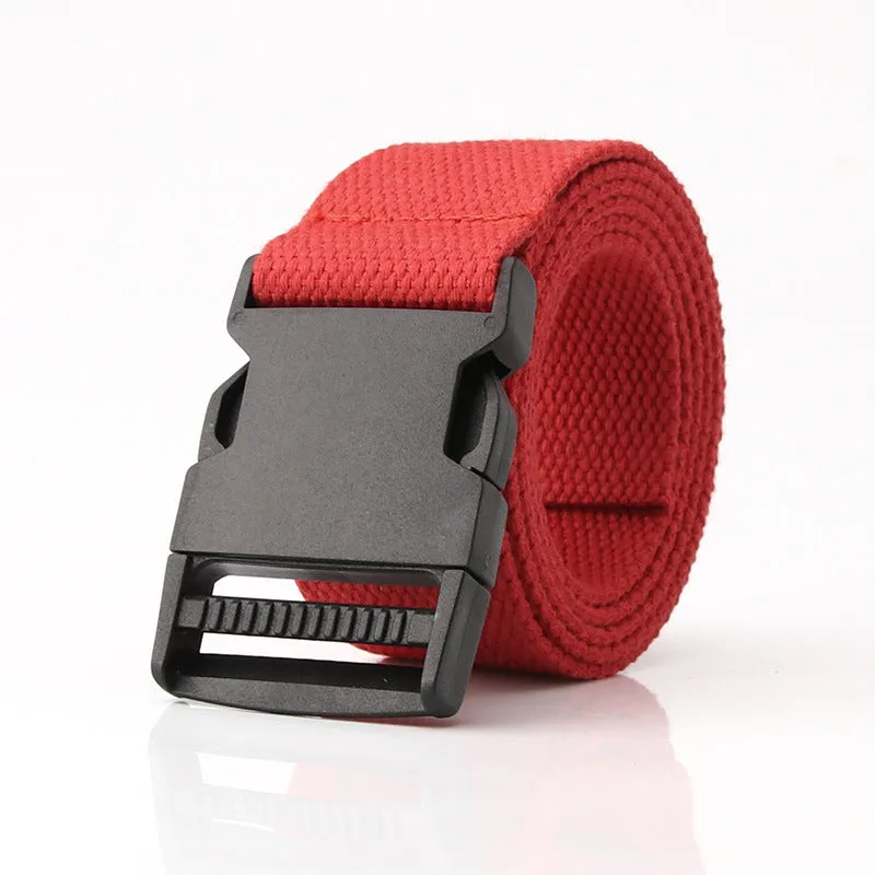 Cloth Belt Men and Women Simple Young Students Solid Color Student Military Training Outdoor All-Matching Pants Belt