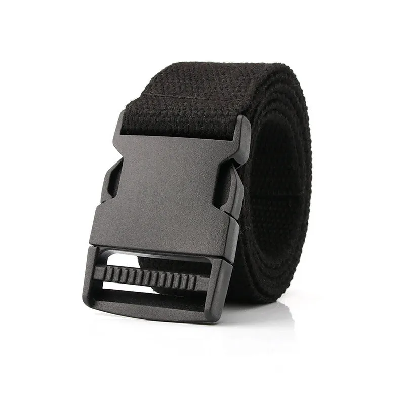 Cloth Belt Men and Women Simple Young Students Solid Color Student Military Training Outdoor All-Matching Pants Belt