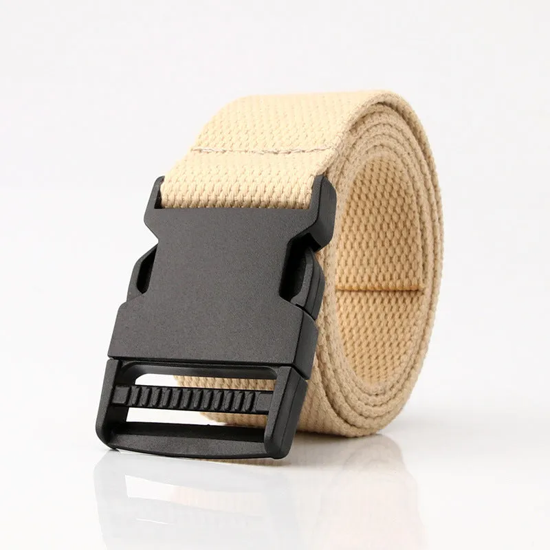 Cloth Belt Men and Women Simple Young Students Solid Color Student Military Training Outdoor All-Matching Pants Belt