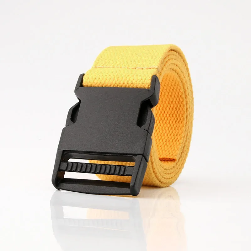 Cloth Belt Men and Women Simple Young Students Solid Color Student Military Training Outdoor All-Matching Pants Belt