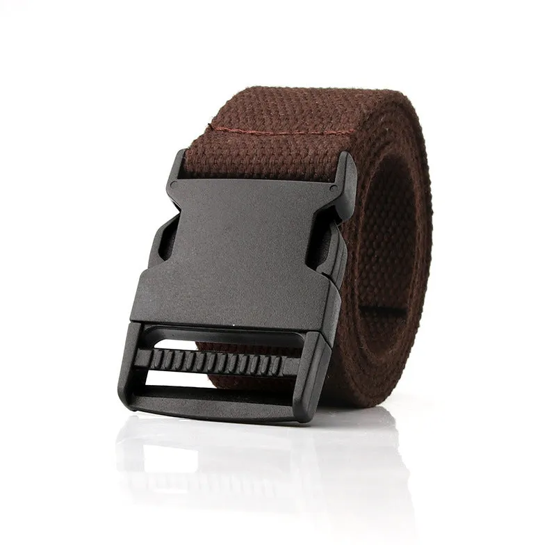 Cloth Belt Men and Women Simple Young Students Solid Color Student Military Training Outdoor All-Matching Pants Belt