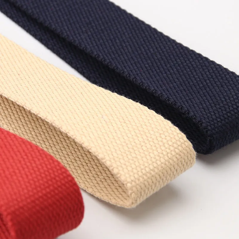 Cloth Belt Men and Women Simple Young Students Solid Color Student Military Training Outdoor All-Matching Pants Belt