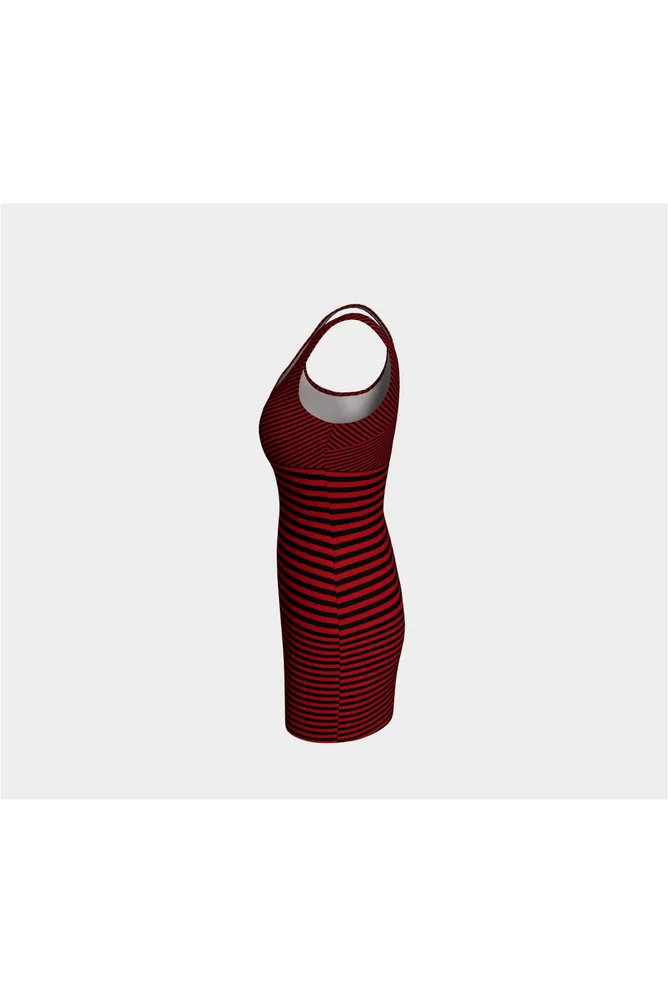 Crimson Wrap Bodycon Dress