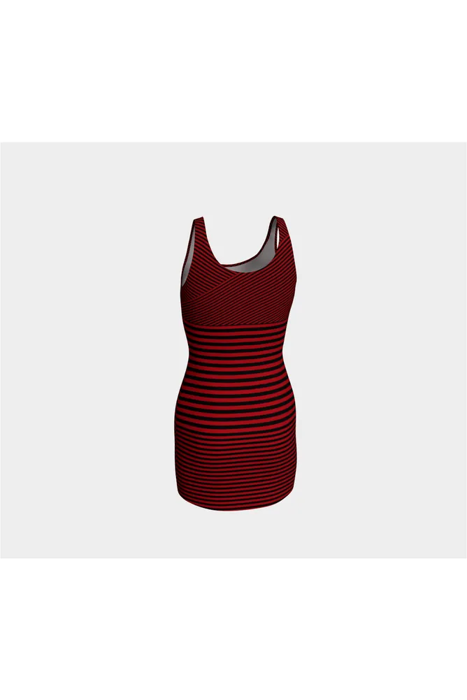 Crimson Wrap Bodycon Dress