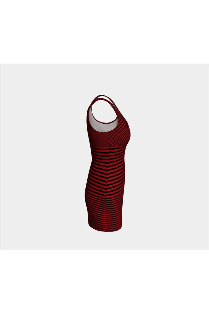 Crimson Wrap Bodycon Dress
