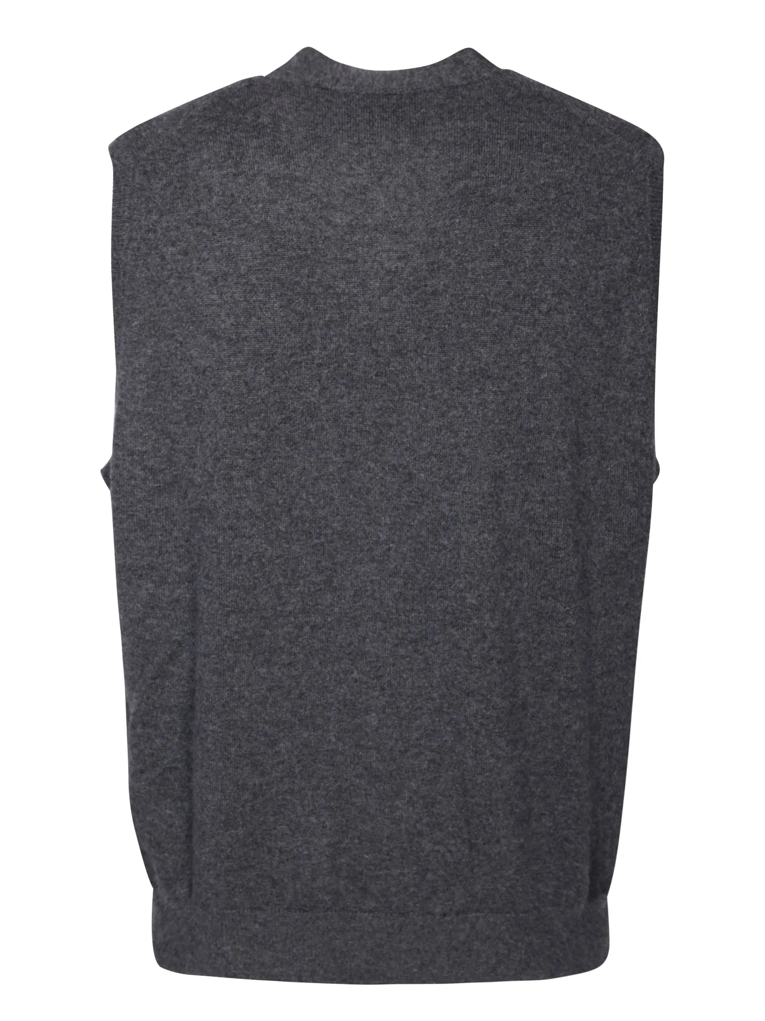Dark grey cashmere gilet
