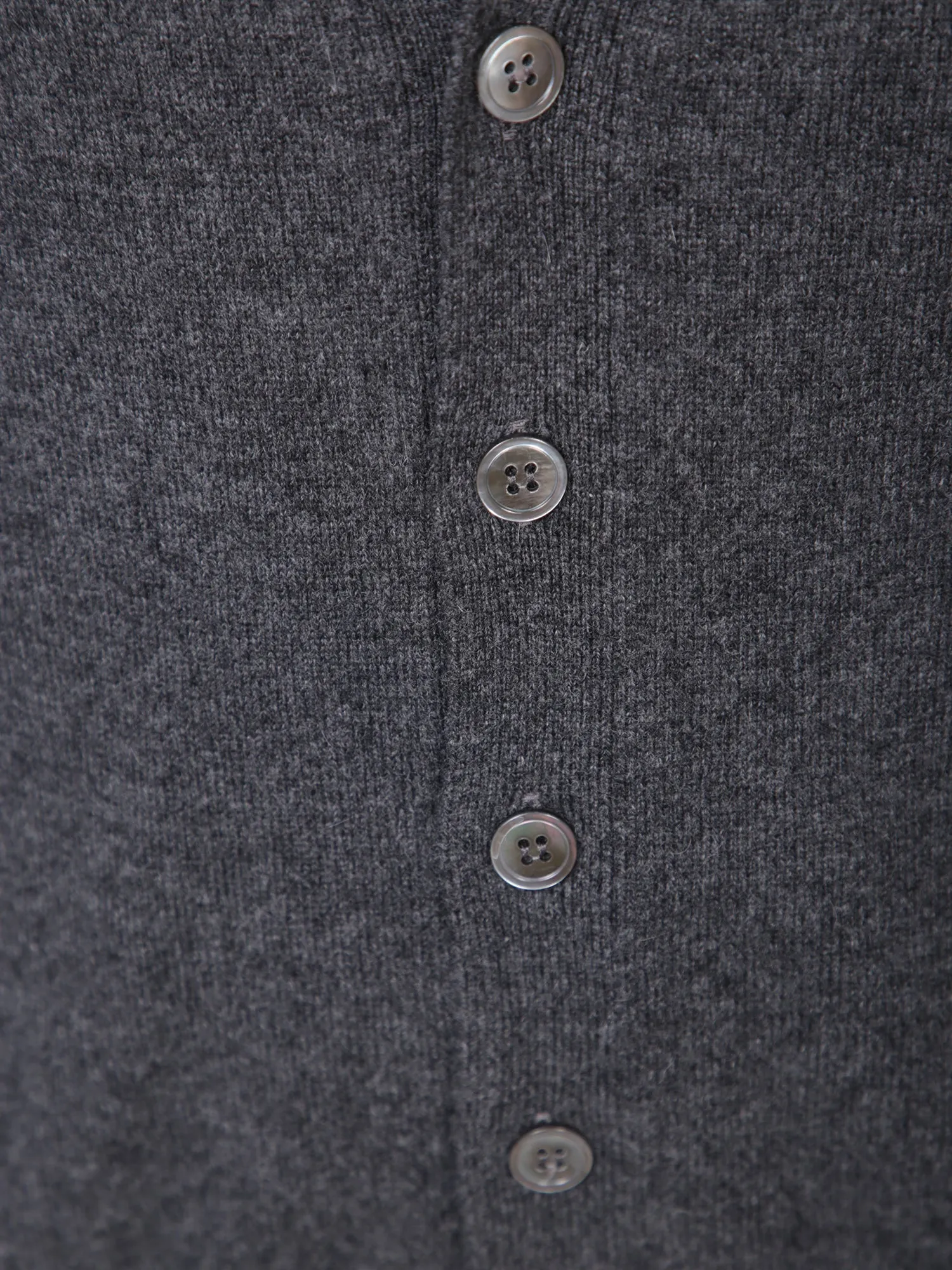Dark grey cashmere gilet