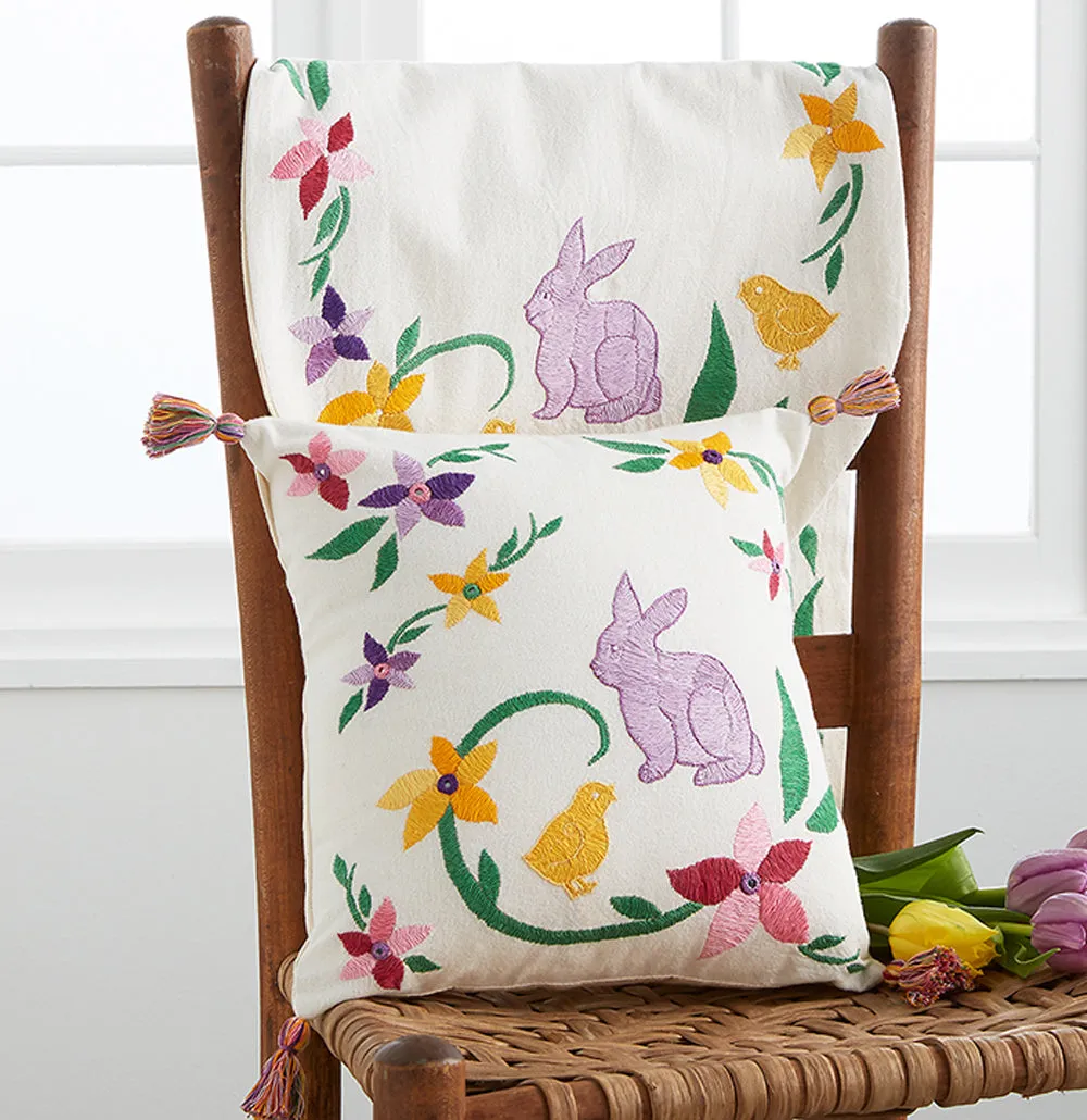 Embroidered Easter/Spring Table Runner