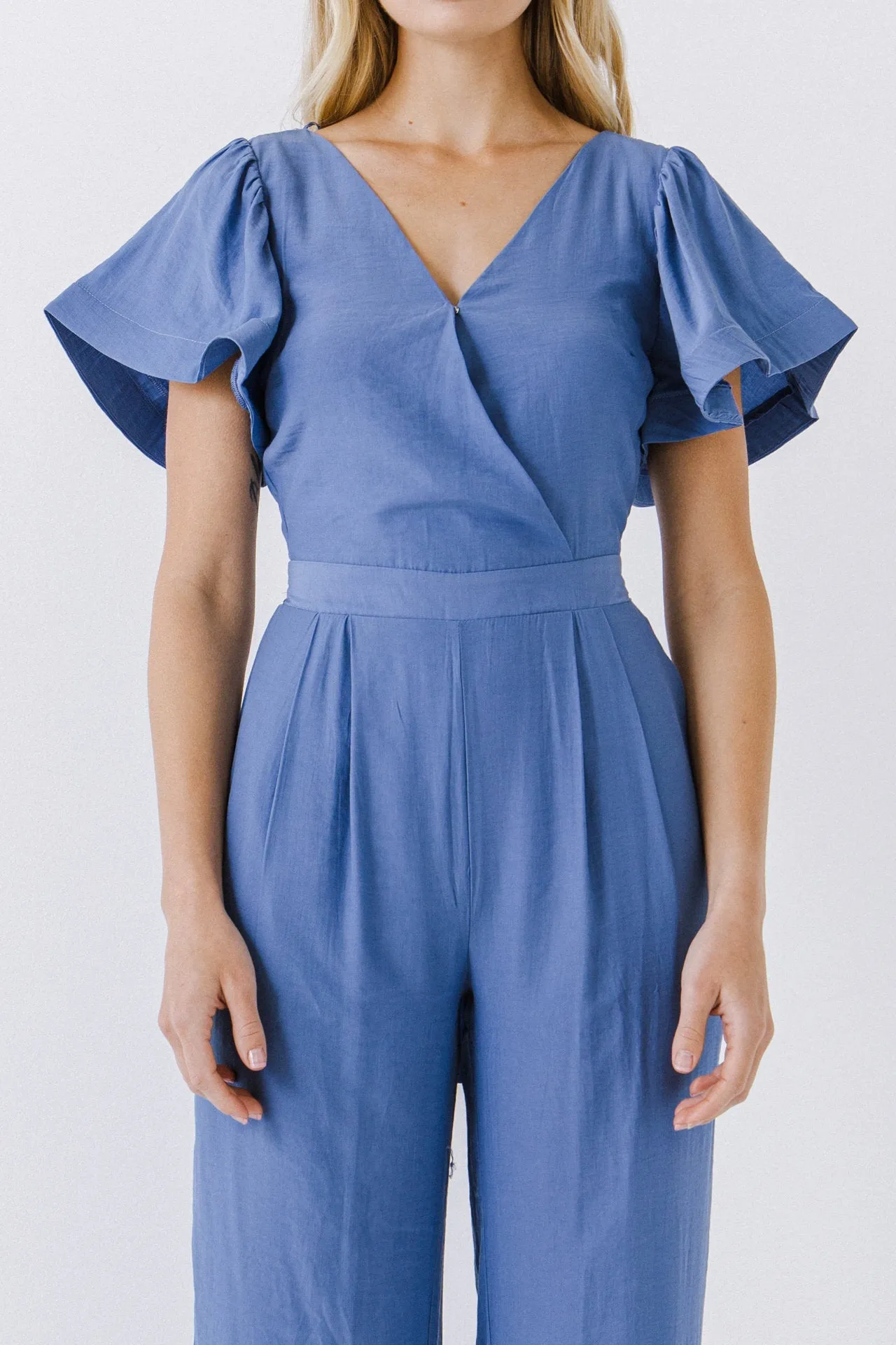 Endless Rose - Flounce Sleeve Jumpsuit
