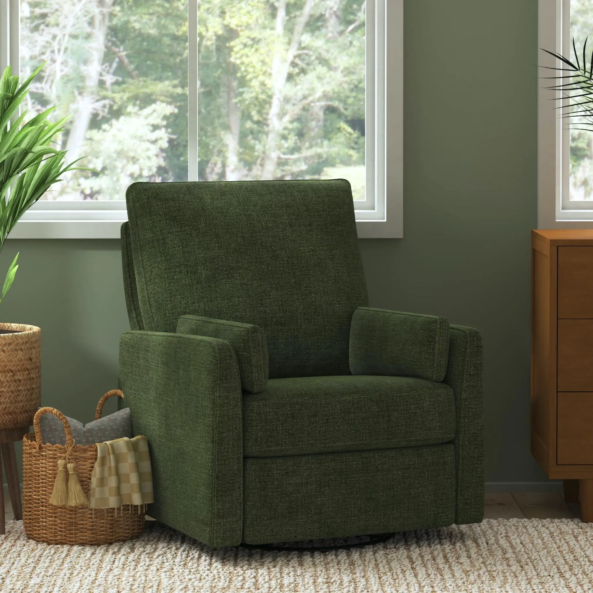 Ethan Recliner and Swivel Glider in Water Repellent & Stain Resistant Fabric