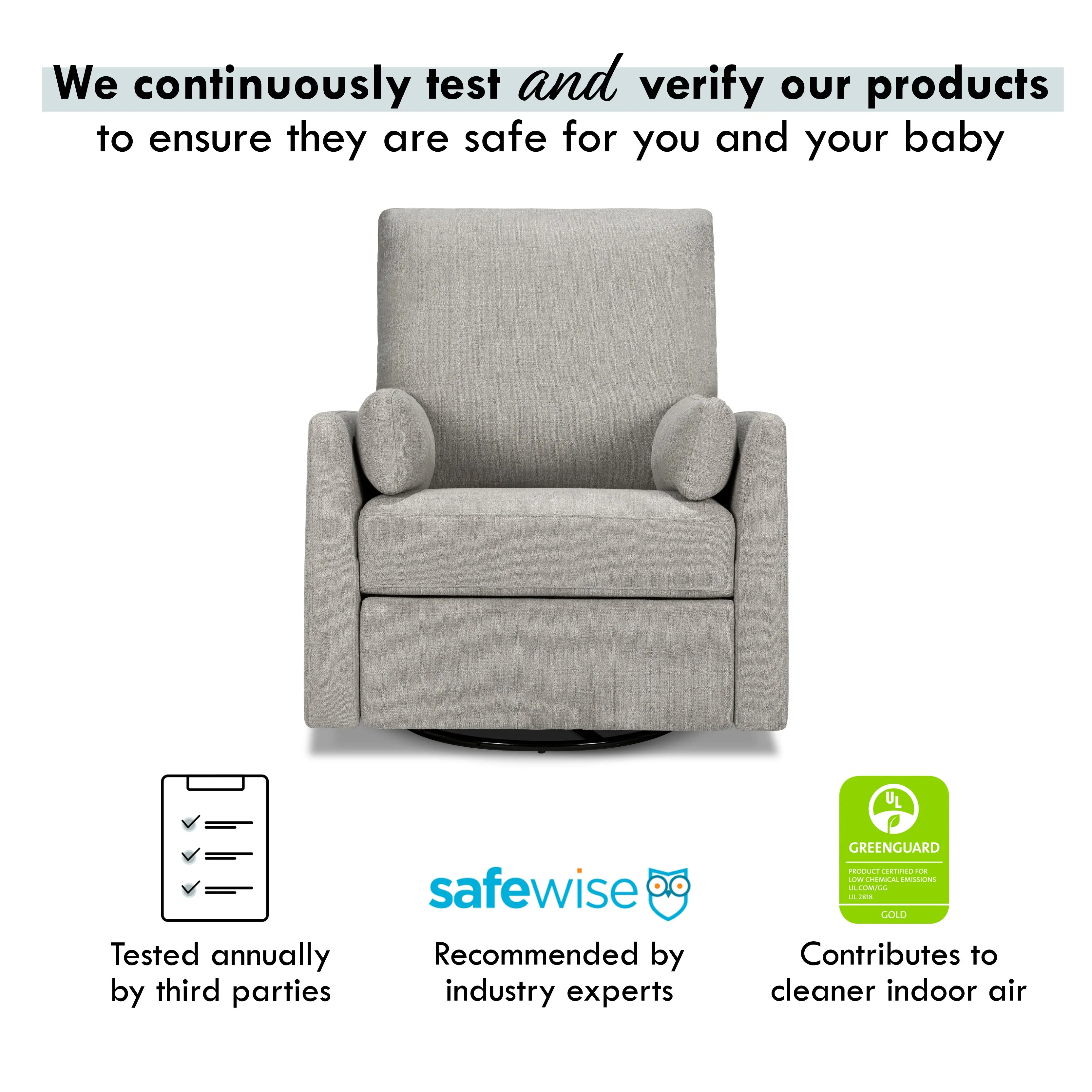 Ethan Recliner and Swivel Glider in Water Repellent & Stain Resistant Fabric