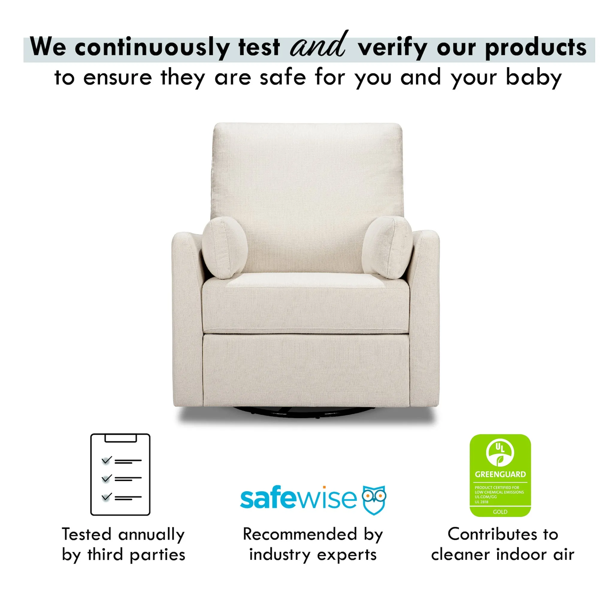 Ethan Recliner and Swivel Glider in Water Repellent & Stain Resistant Fabric