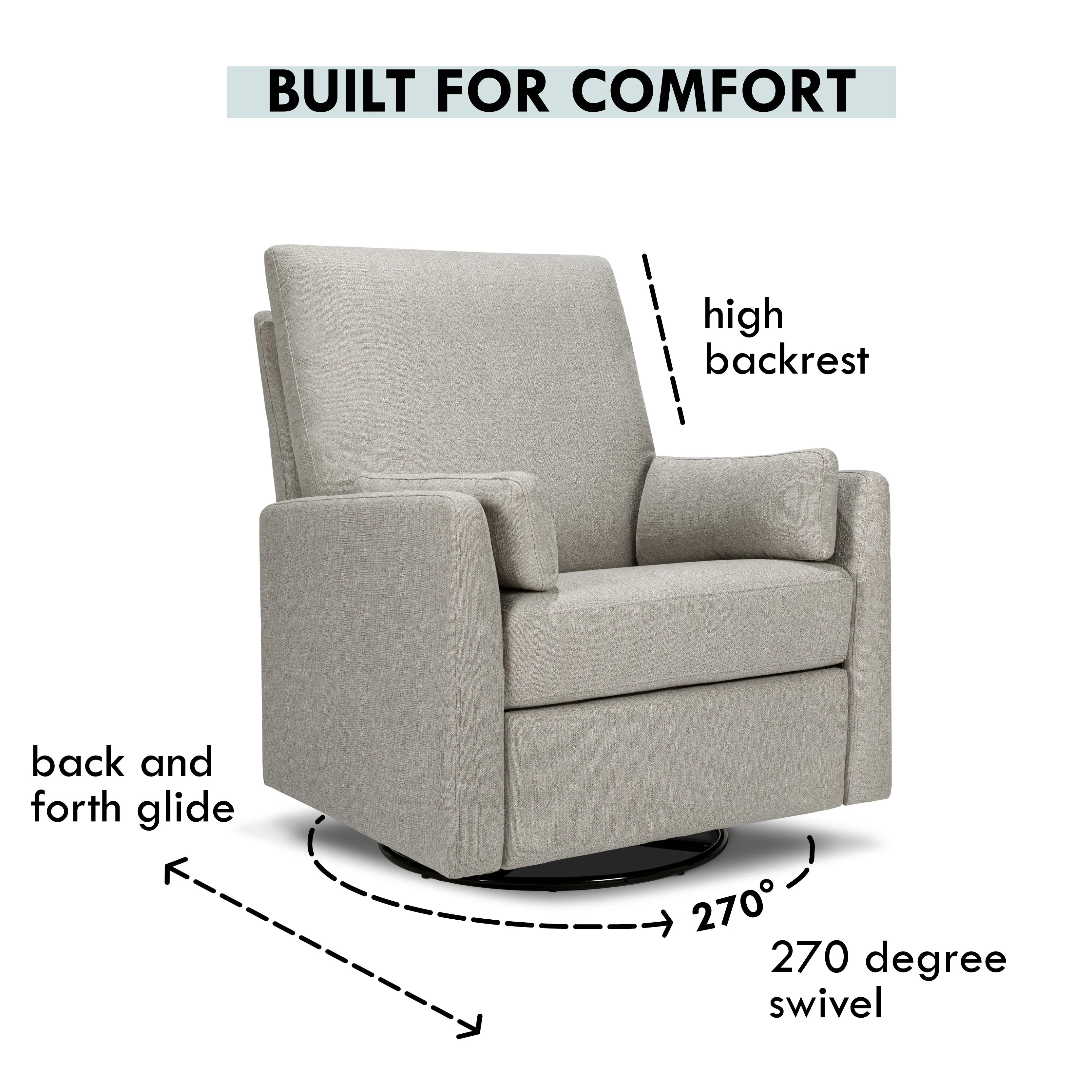 Ethan Recliner and Swivel Glider in Water Repellent & Stain Resistant Fabric