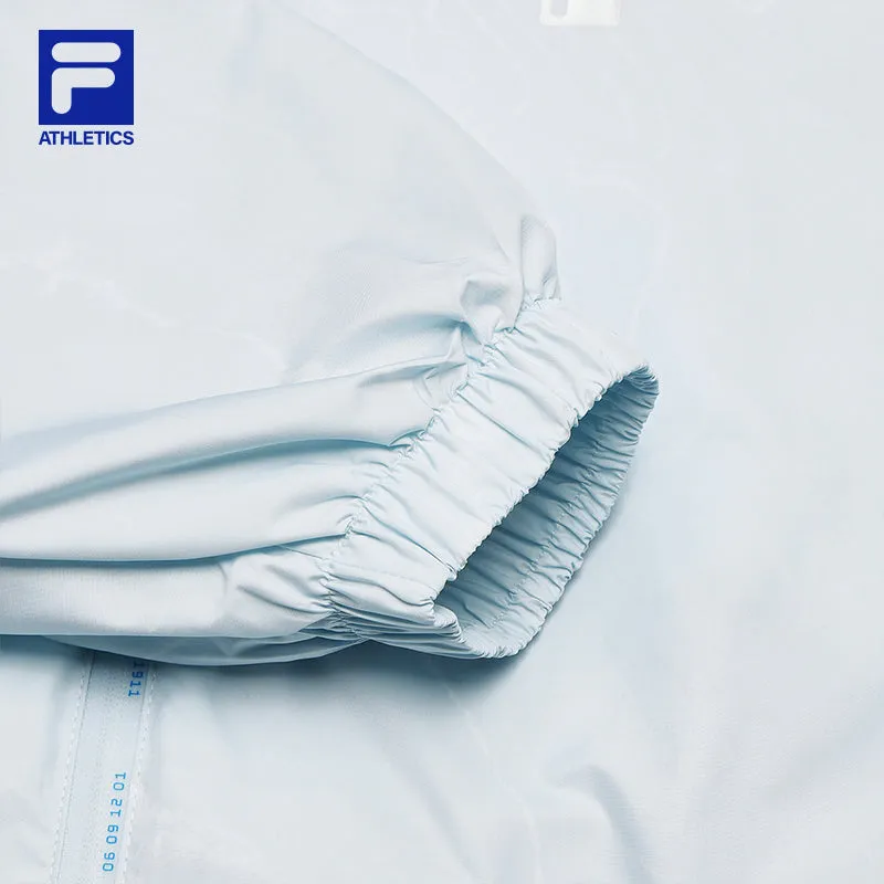 FILA CORE ATHLETICS FITNESS Women Woven Jacket (Light Blue Full Print)