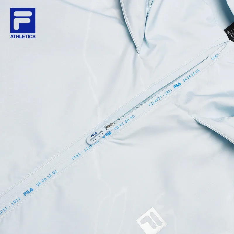 FILA CORE ATHLETICS FITNESS Women Woven Jacket (Light Blue Full Print)