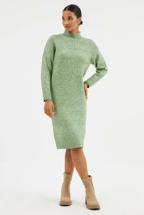 Funnel Neck Jumper Dress