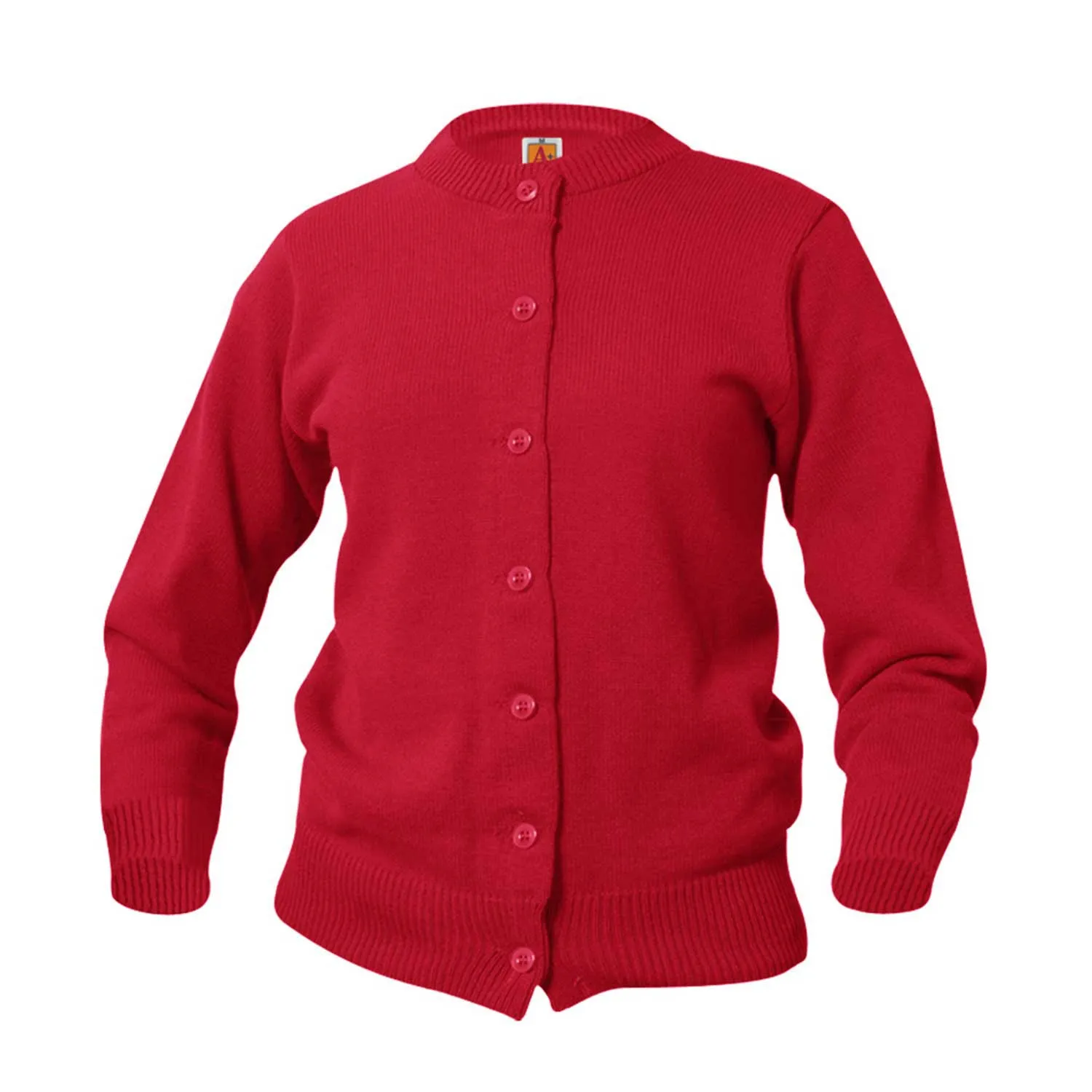 Girls Heavyweight Cardigan - Red
