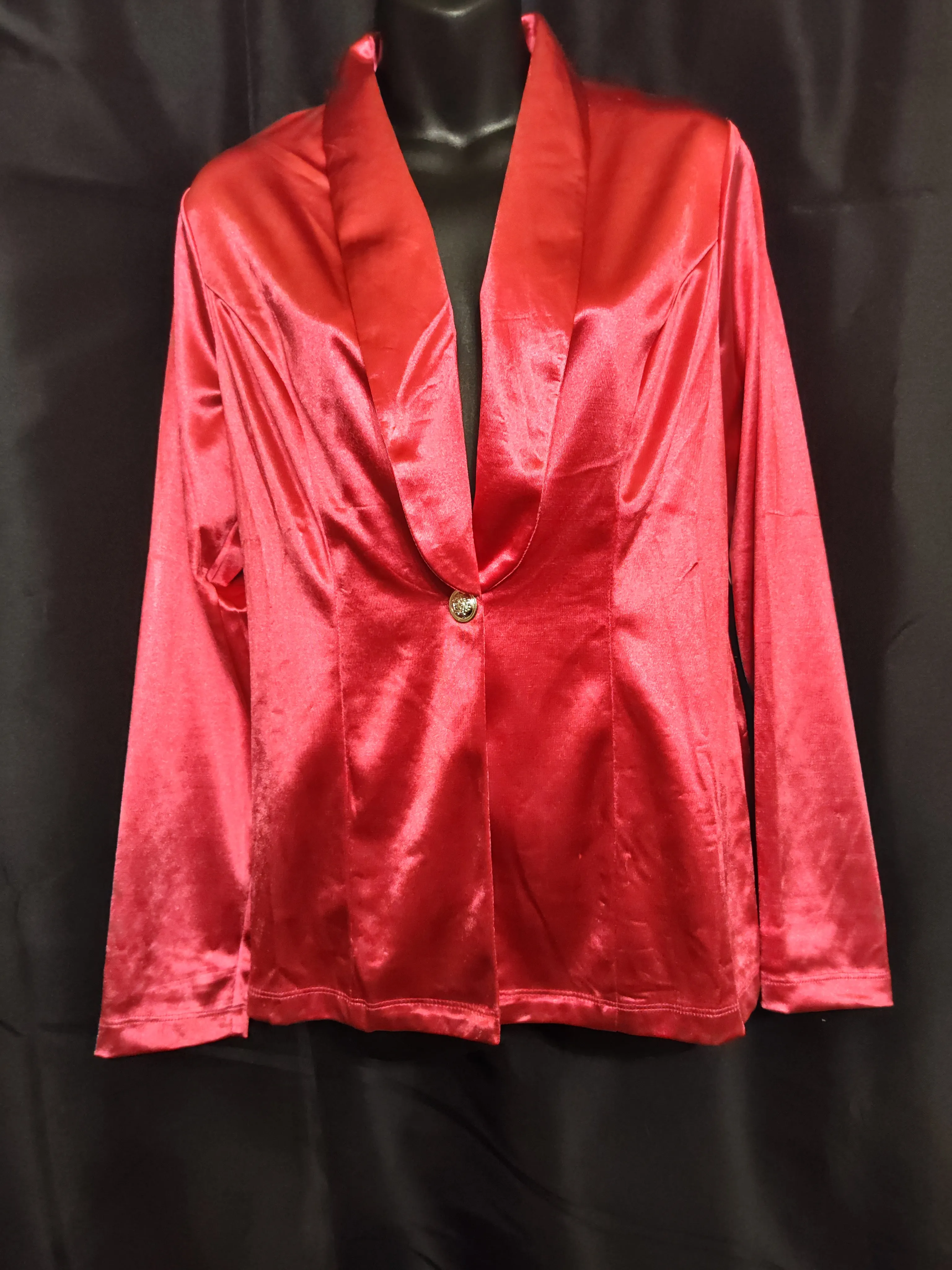 Hot Pink Satin Blazer Jacket | Savanna Jane