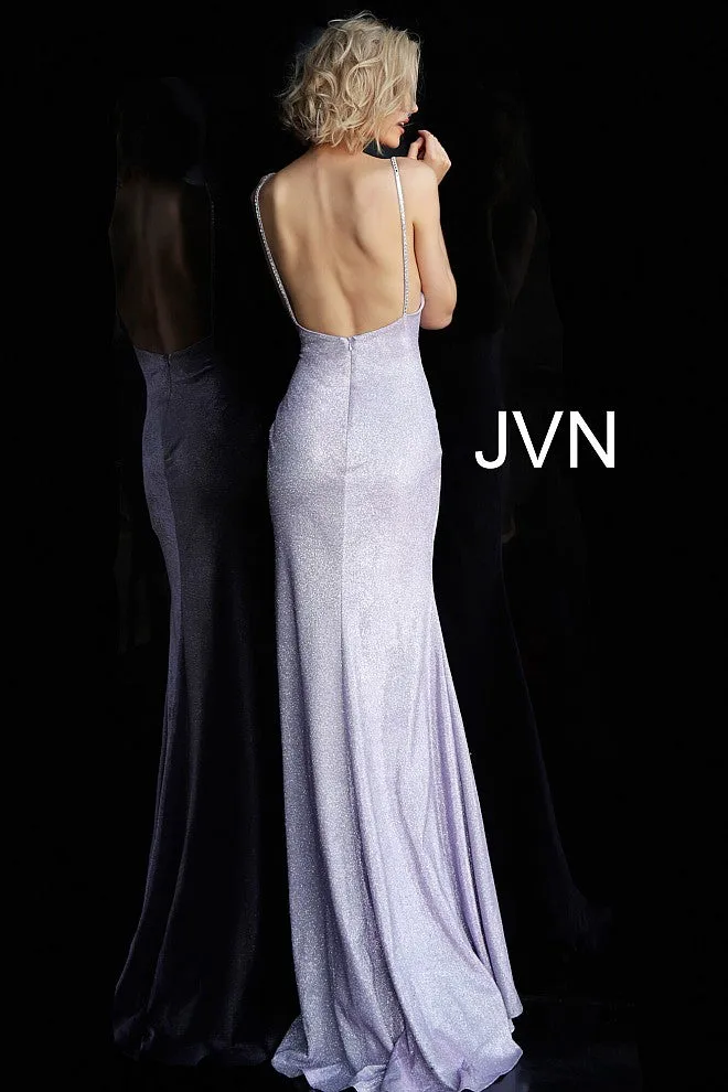 Jovani JVN67102 size 0 Silver metallic Iridescent Shimmer prom dress evening gown