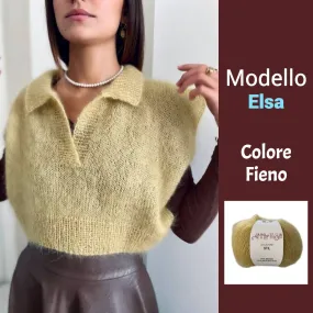 Kit Maglia ai Ferri Elsa Fieno