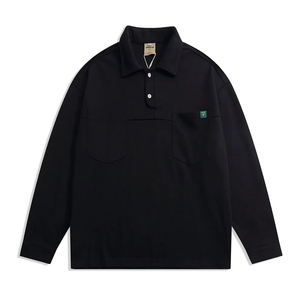 LOOSE POLO SWEATER