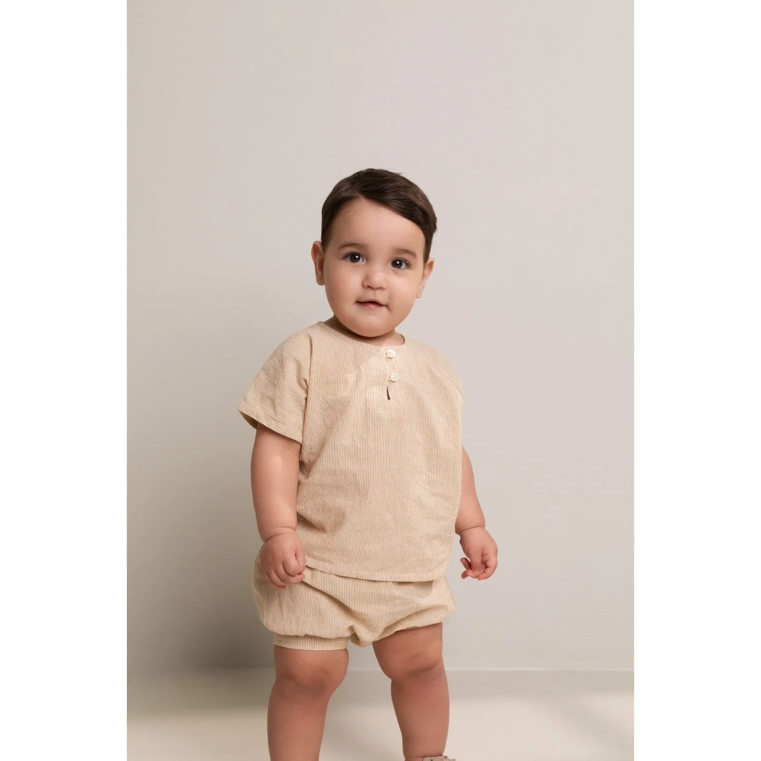 MarMar Fine Cotton Dijon Stripe Pablo Shorts