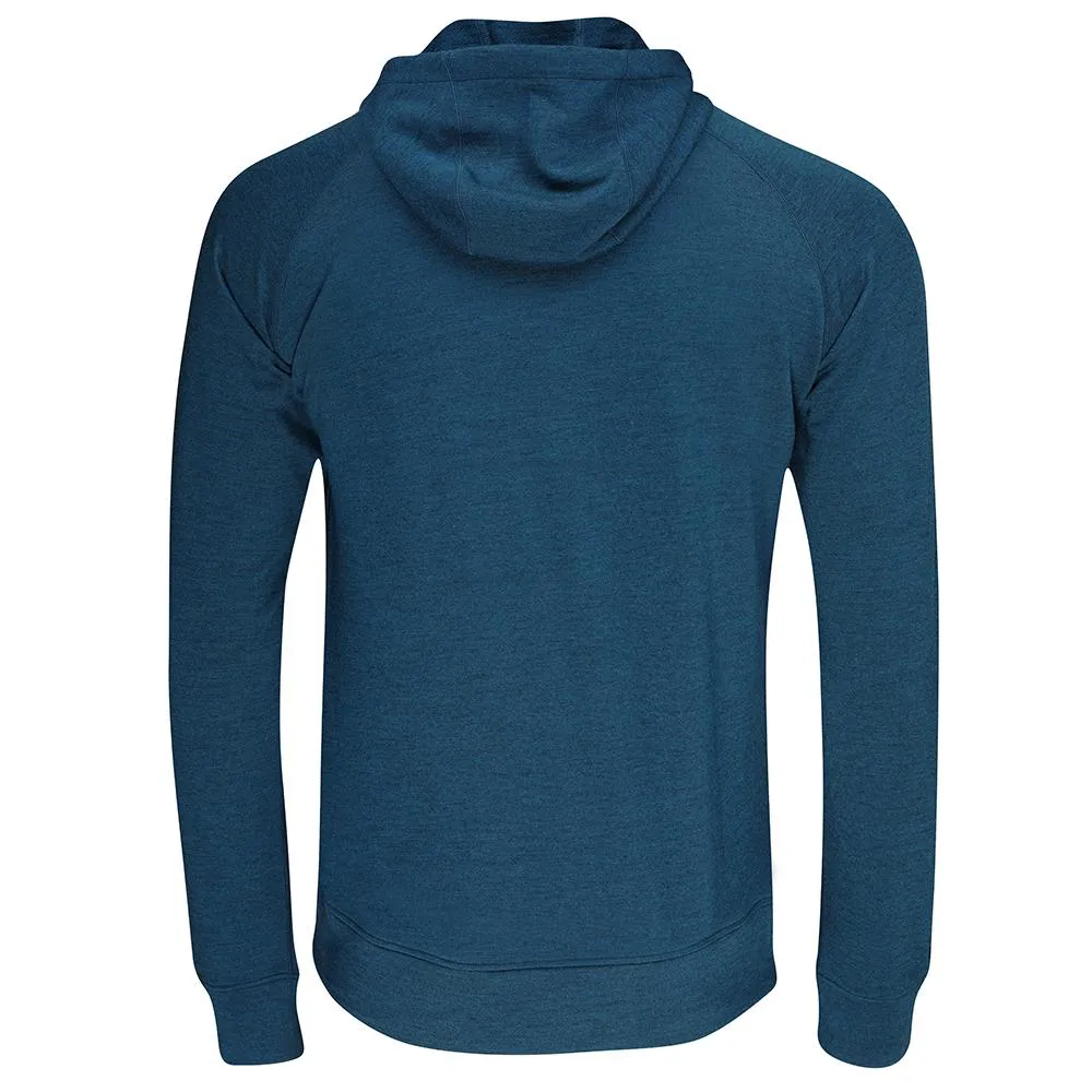 Mens Merino 260 Lounge Hoodie (Petrol/Lime)