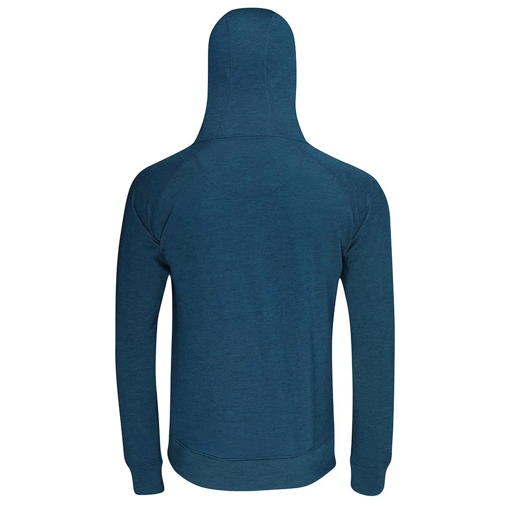 Mens Merino 260 Lounge Hoodie (Petrol/Lime)