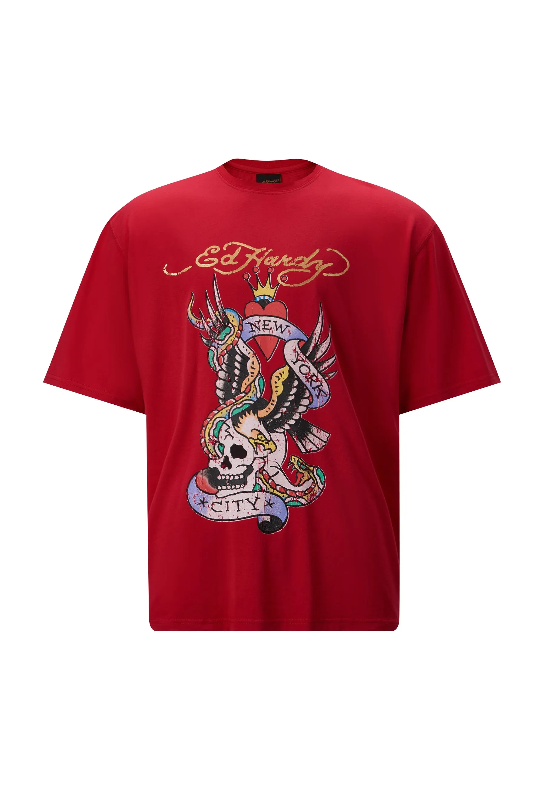Mens New York City T-Shirt - Red