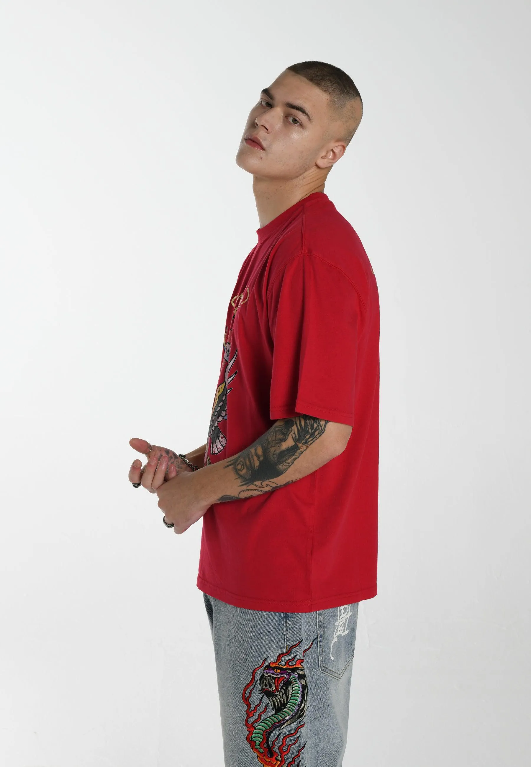 Mens New York City T-Shirt - Red