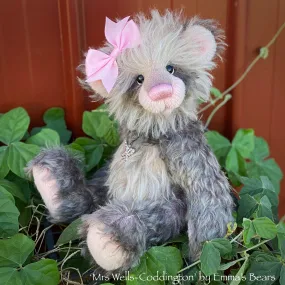 Mrs Wells-Coddington - 12" Mohair Artist Bear by Emma's Bears - OOAK
