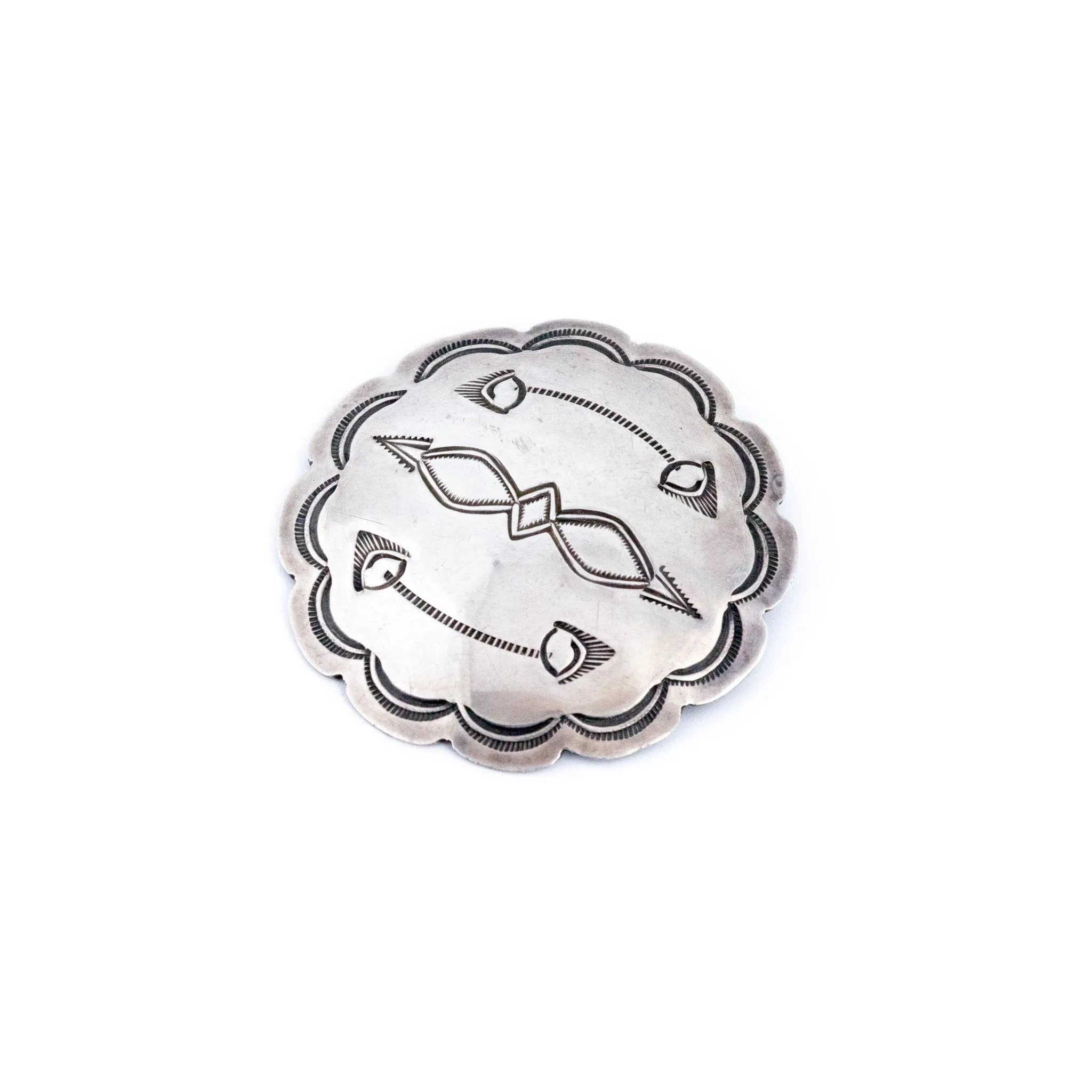Navajo 1940s Concho Brooch