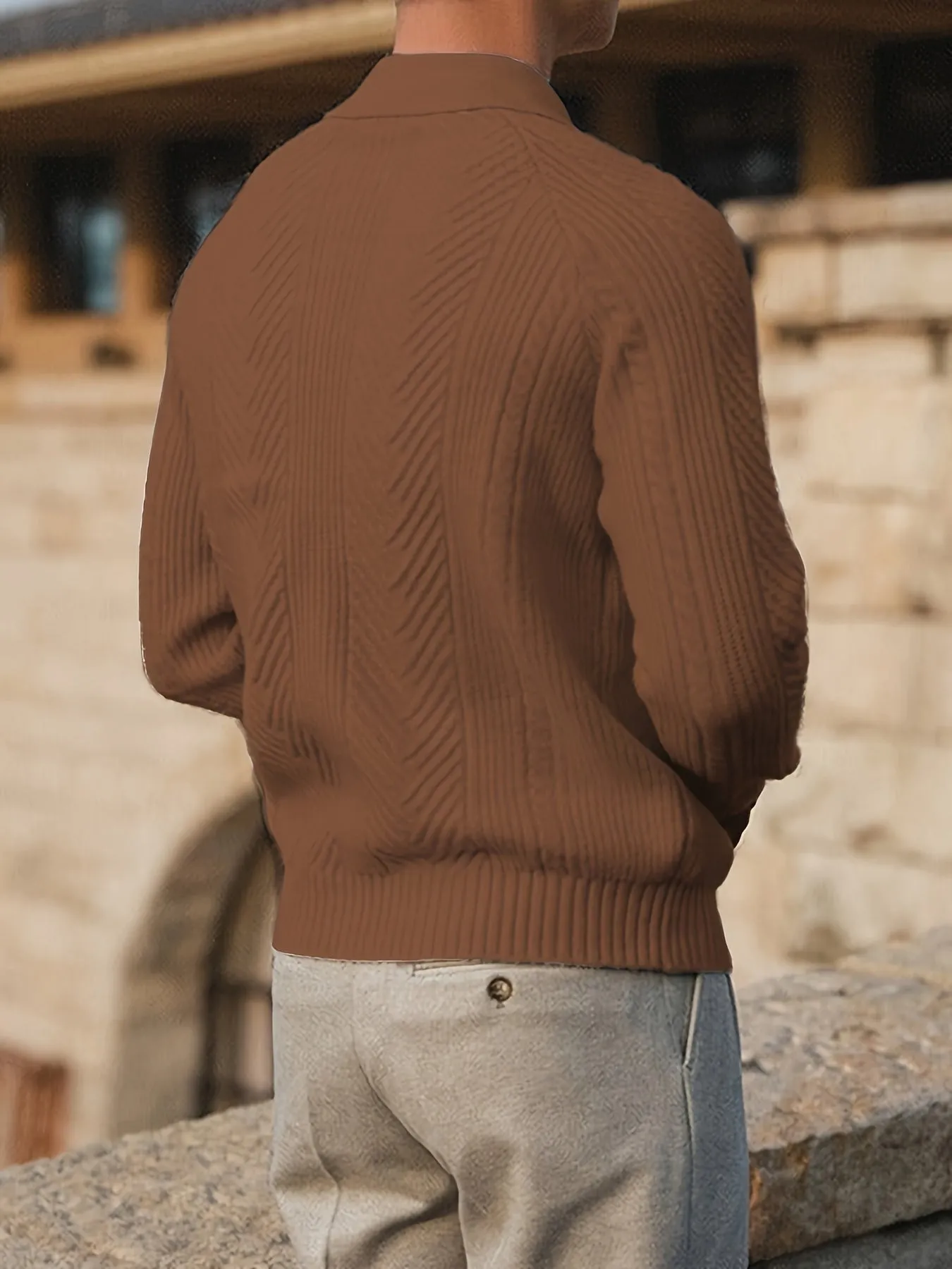 Noble Wear Cambridge Textured Knitted Polo