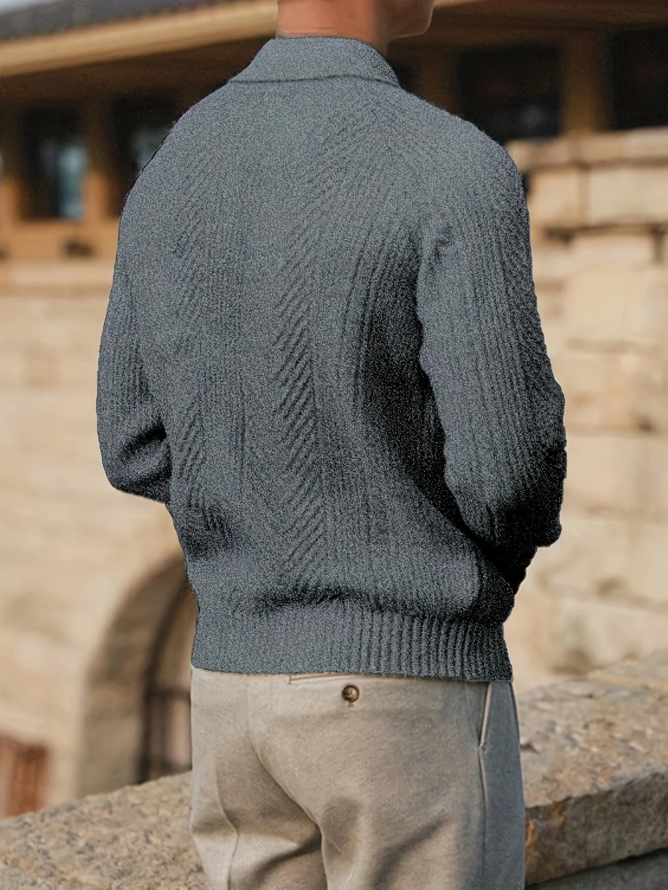 Noble Wear Cambridge Textured Knitted Polo