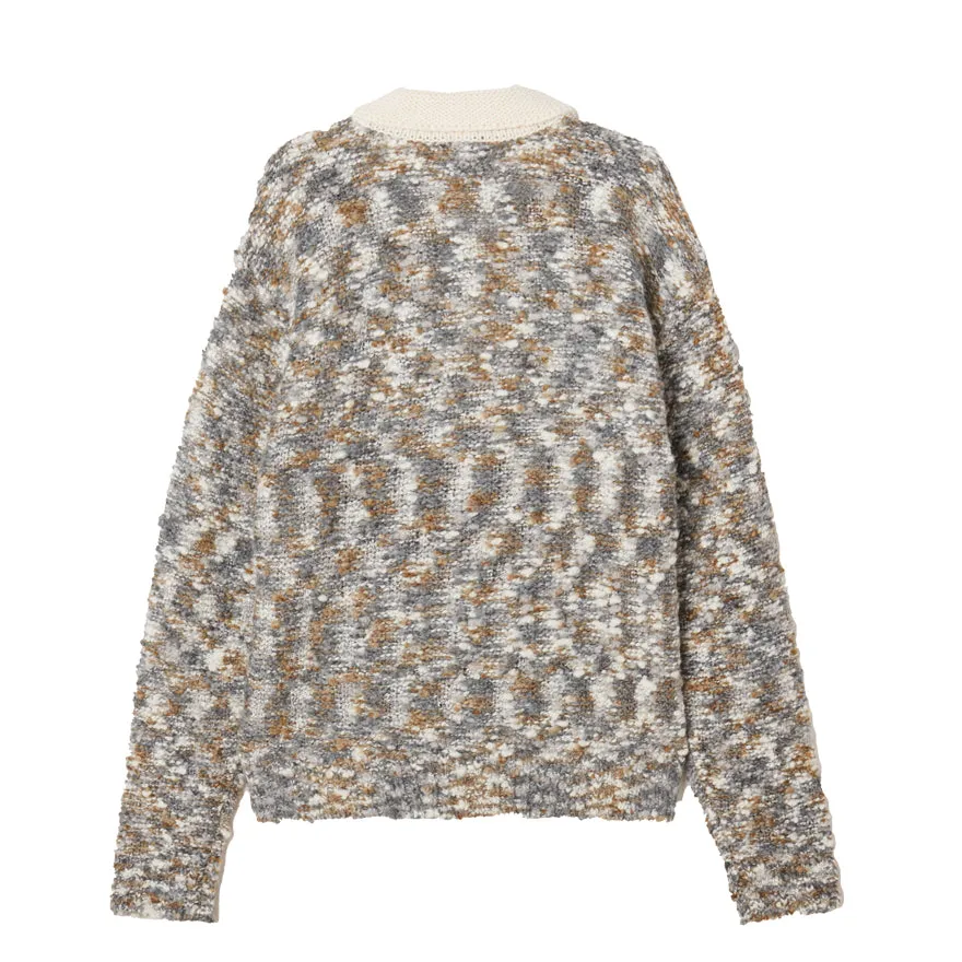 Obey Reuben Sweater Polo Grey Multi 151000096 GYM