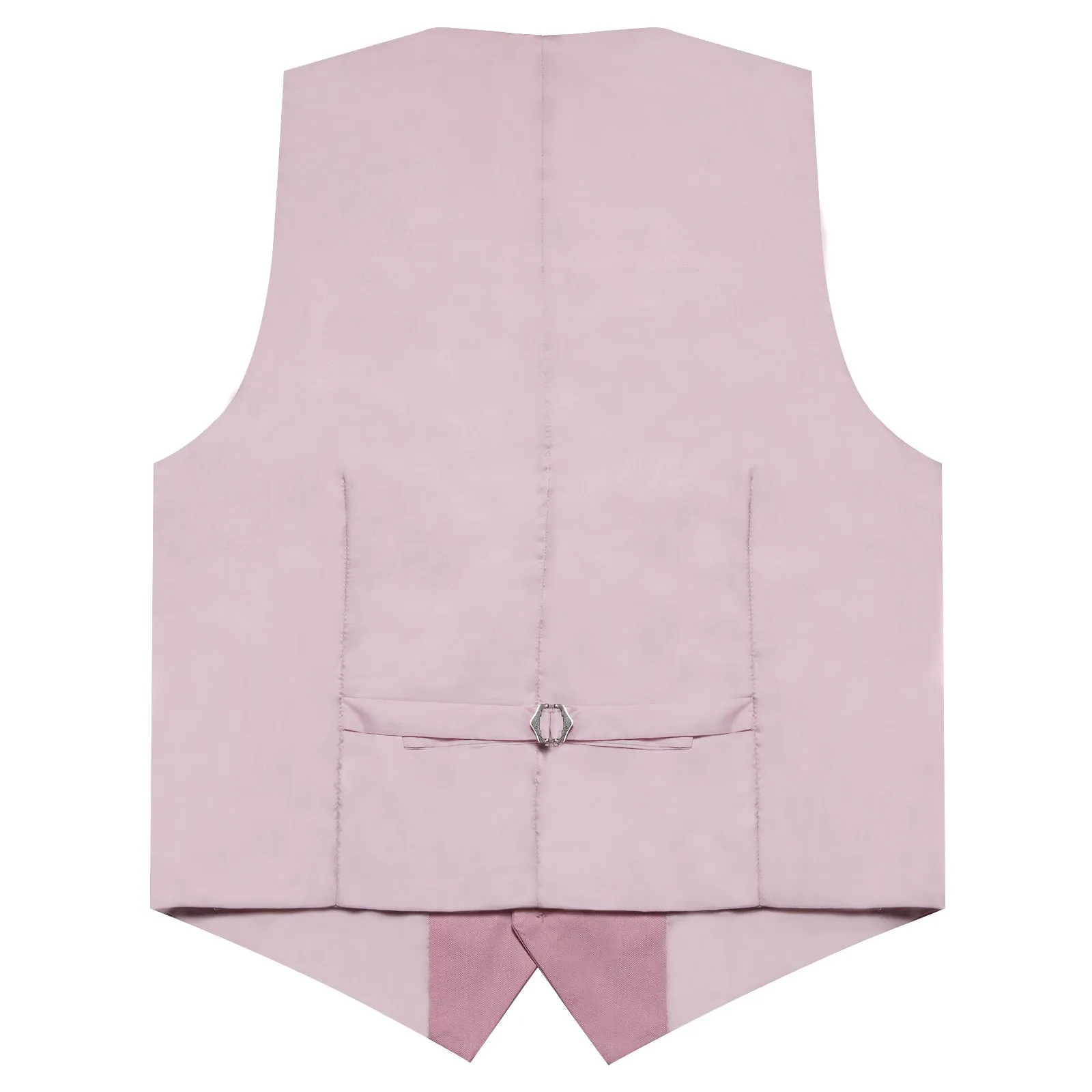 Pink Solid Silk Men's Classic Vest