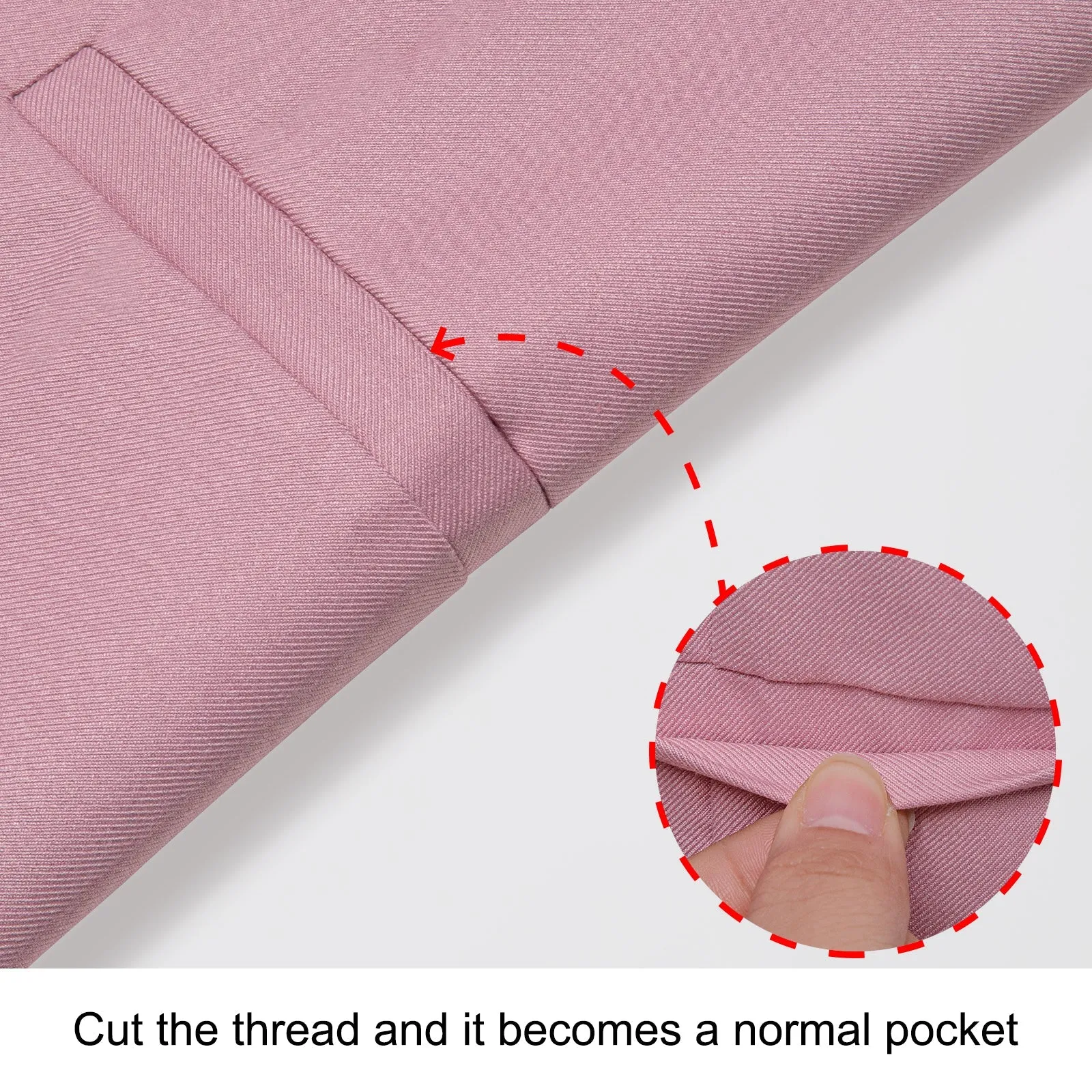 Pink Solid Silk Men's Classic Vest