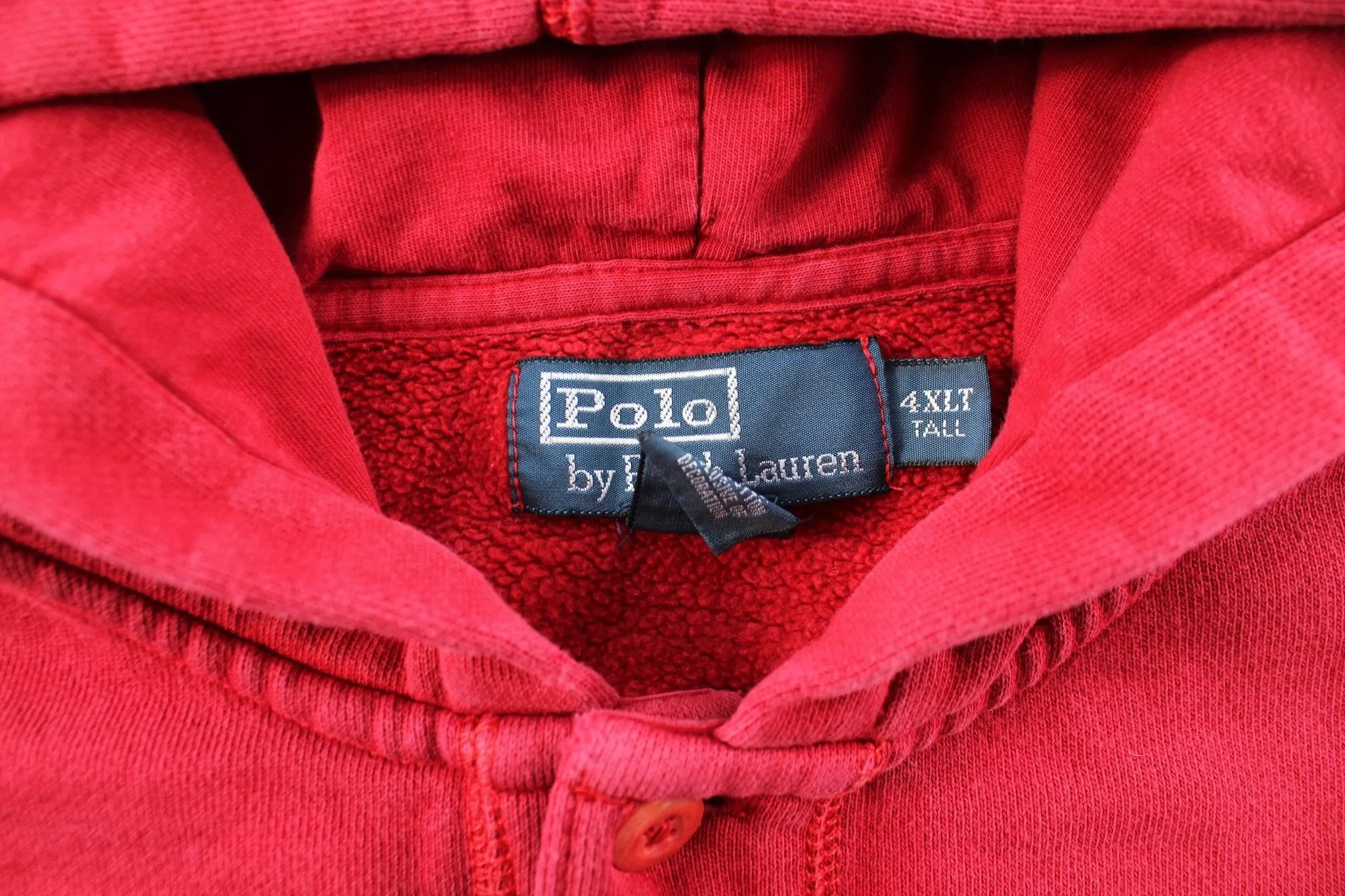Polo by Ralph Lauren Embroidered Logo Red Pullover Hoodie