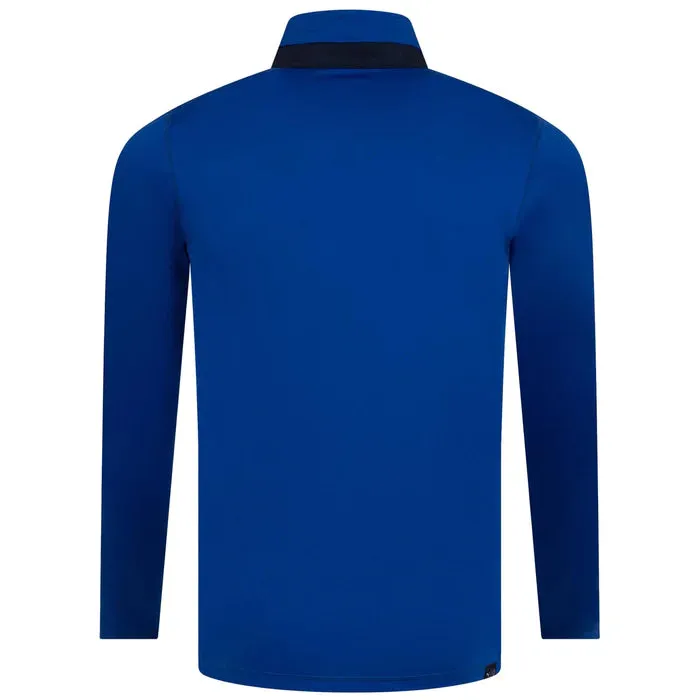 Puma Lightweight 1/4 Zip Golf Pullover - Festive Blue / Navy Blazer